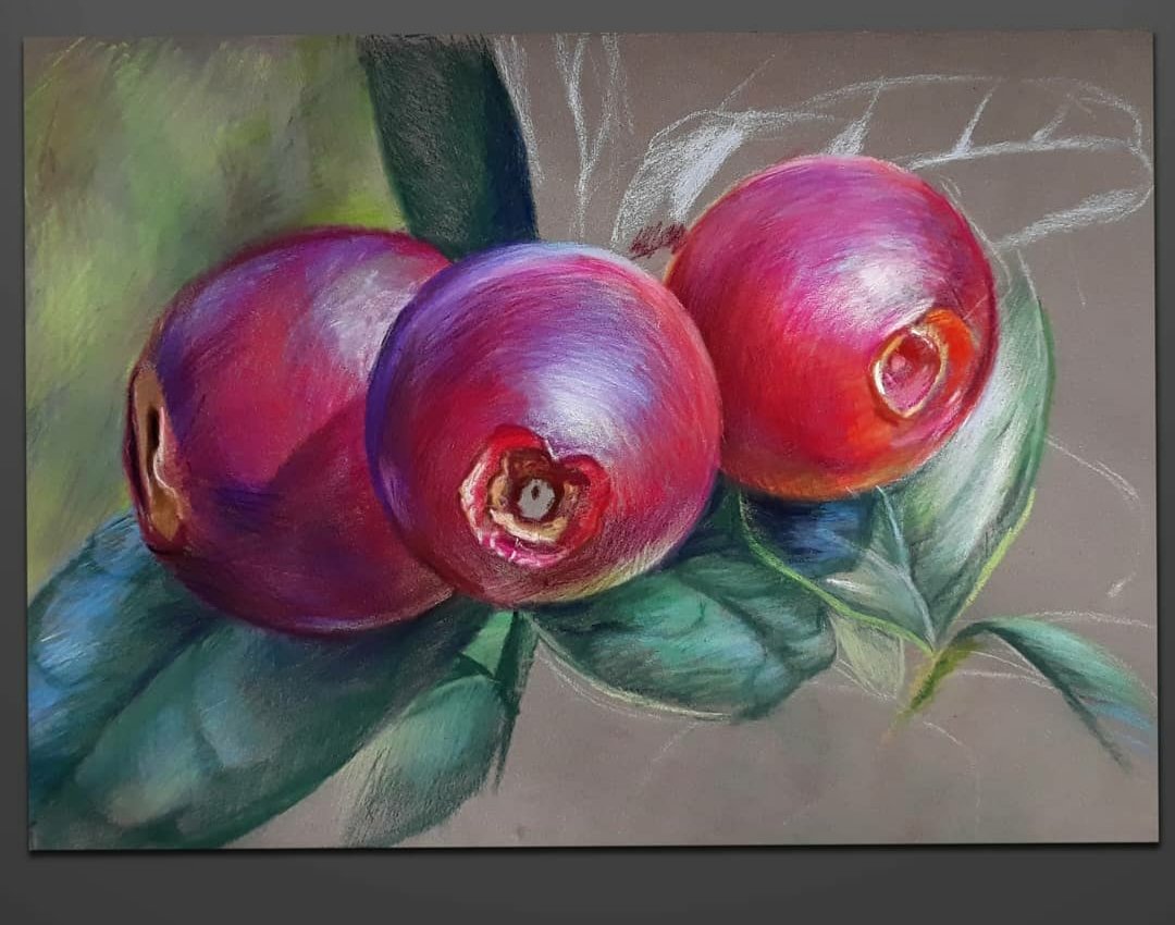 alena12gi's tweet image. Happy Monday, friends🌞
Drawing in progress. Lingonberries❤🍒, pastel🖍, 20x30 cm  #nft #ArtistsOnTwitter #pasteldrawing #Mondayvibes #Mondaymotivation