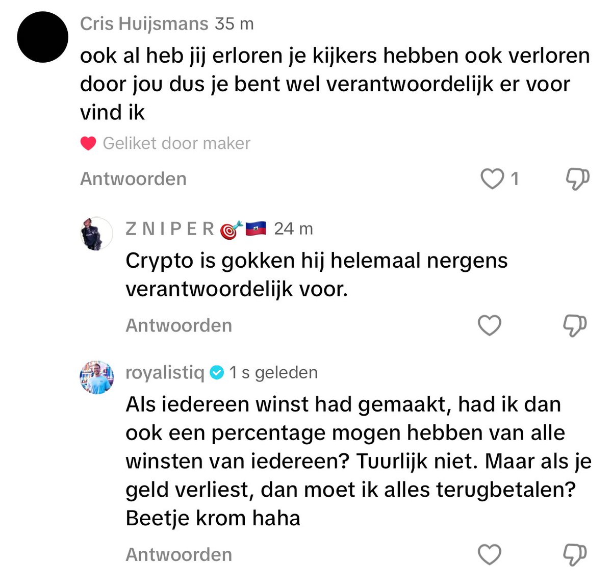 Investeren = risico nemen.