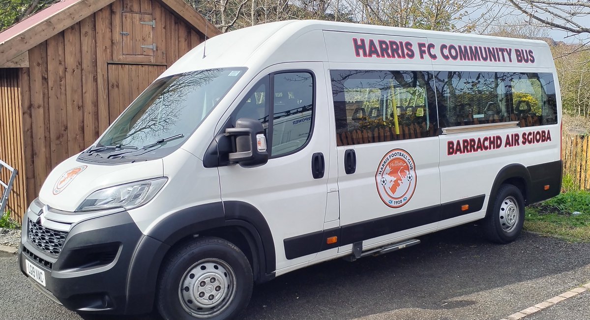 HarrisFC1920's tweet image. It&apos;s here baby!

#isleofharris
#community
#minibus
#fundraising
#grassrootssport
#Believe 
#dream 
#anideawehadinthepub