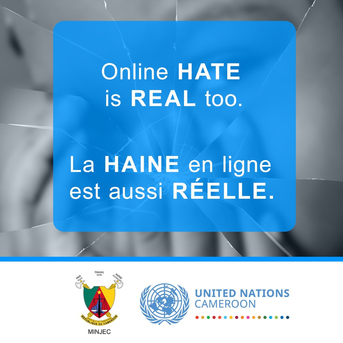 La haine ne fait pas que du bruit, elle fait des dégâts. 💥 Ne la relayez pas. Ne l’encouragez pas. Stoppons-la ensemble."

#NonÀLaHaine