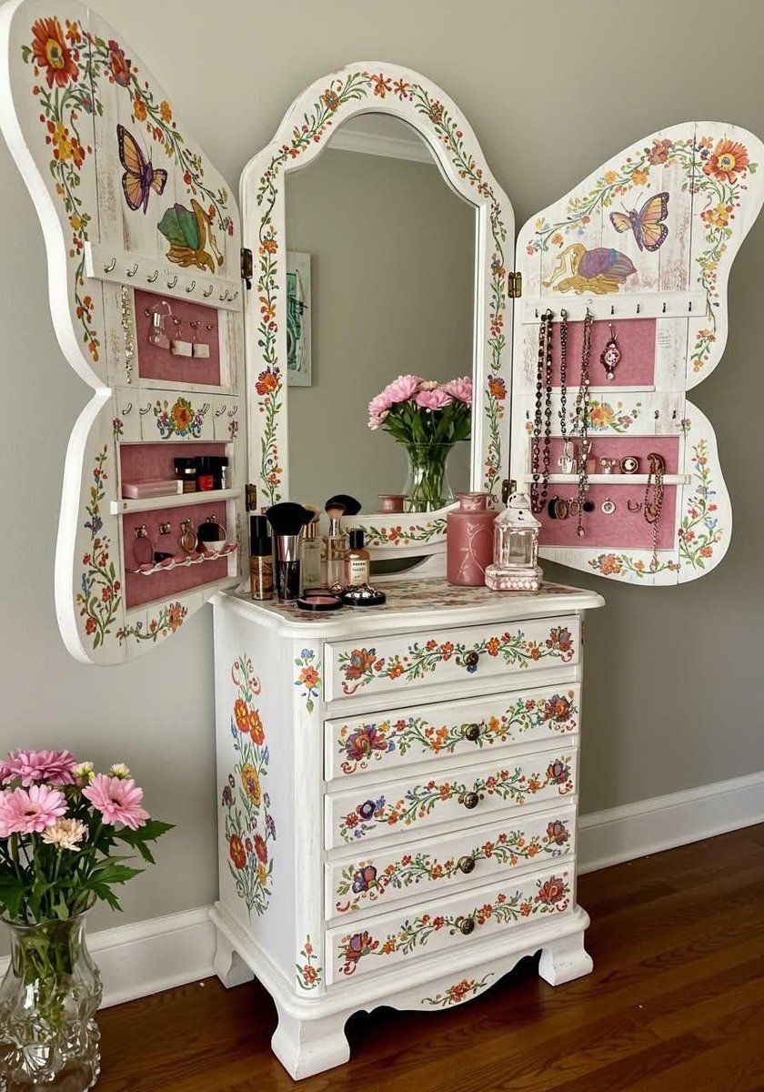 this butterfly vanity