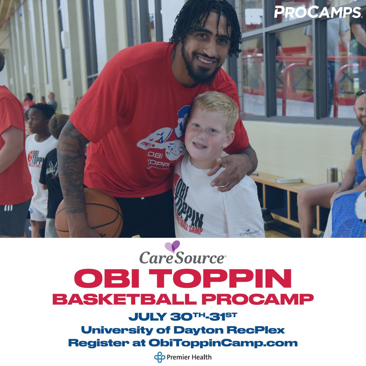 Dayton 6th (@daytonnil) on Twitter photo With Game 2 tomorrow in Indy, a quick reminder the Flyer Faithful that we've got <a href="/obitoppin1/">Obi Toppin</a> hosting his camp this summer again in Dayton.
Learn more by visiting obitoppincamp.com
Title sponsor <a href="/caresource/">CareSource</a> continues to support of all <a href="/DaytonMBB/">Dayton Basketball</a> players, past and present! With Game 2 tomorrow in Indy, a quick reminder the Flyer Faithful that we've got <a href="/obitoppin1/">Obi Toppin</a> hosting his camp this summer again in Dayton.
Learn more by visiting obitoppincamp.com
Title sponsor <a href="/caresource/">CareSource</a> continues to support of all <a href="/DaytonMBB/">Dayton Basketball</a> players, past and present!