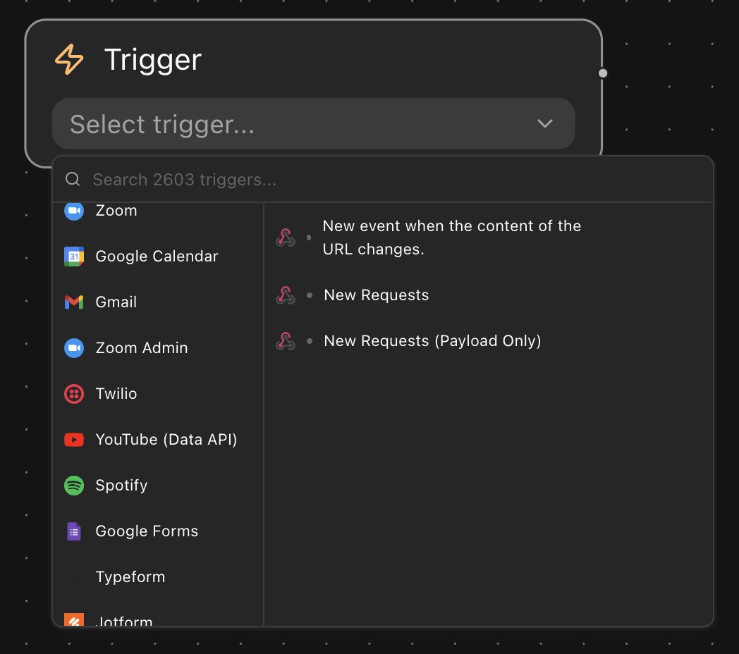 gusework's tweet image. we now support 2600+ triggers and 1460+ tools!