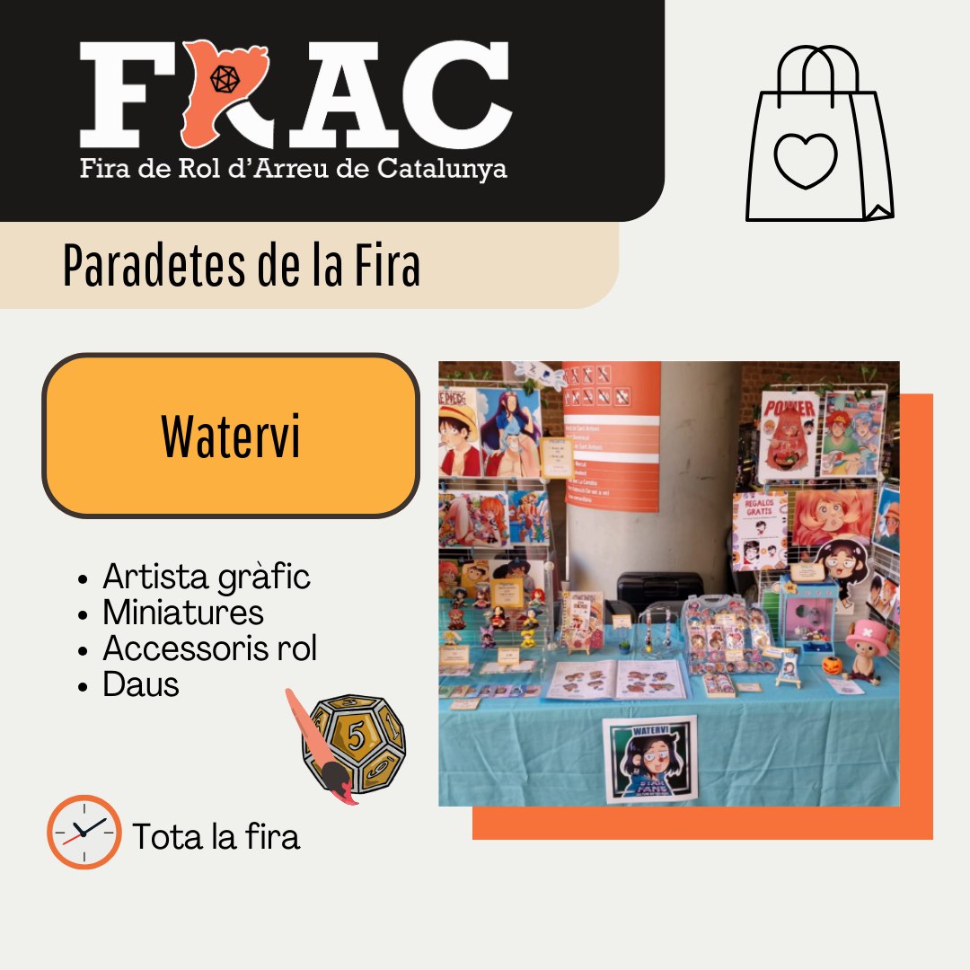 firarolcat's tweet photo. Avui us presentem les artistes i artesanes que tindran #paradeta aquest cap de setmana a la #firarolcat! Prepareu les vostres carteres, perque segur que trobeu alguna cosa (o més d'una) que us robi el cor! 🥰  #frac25 #paraditasartesanales #artesania #jocsdetaula #rol https://t.co/Pcj5WEKgnq