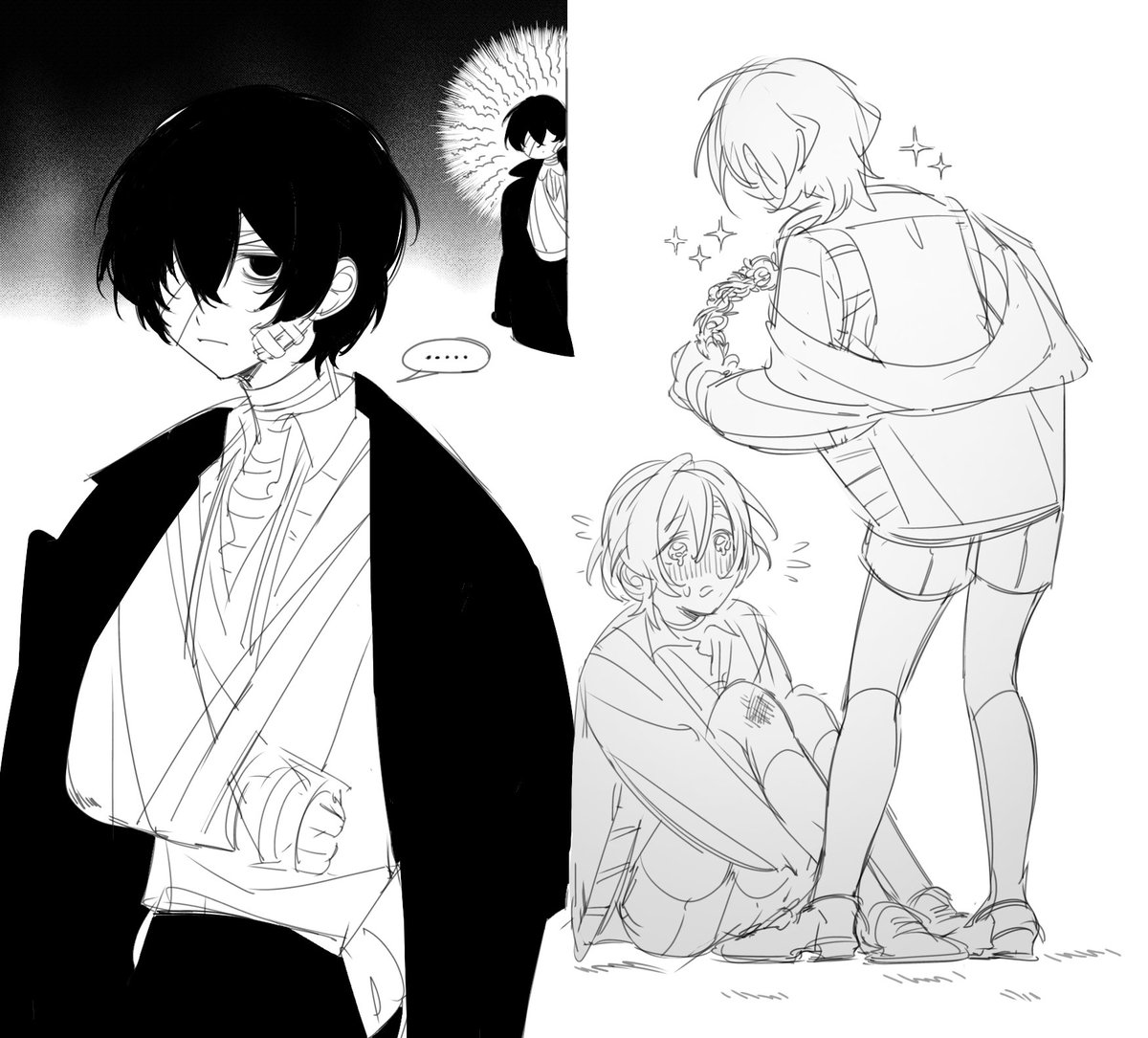 かわいい 😋
#文スト #BSD #中太 #双中