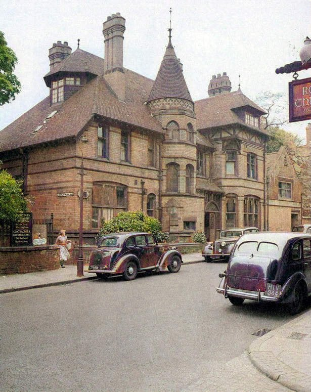 St. Nicholas' Rectory, Castle Gate, #Nottingham, 1957. By #WatsonFothergill. Built in 1886 adjacent to St. Nicholas' Church. Demolished in 1958 prior to the development of Maid Marian Way.