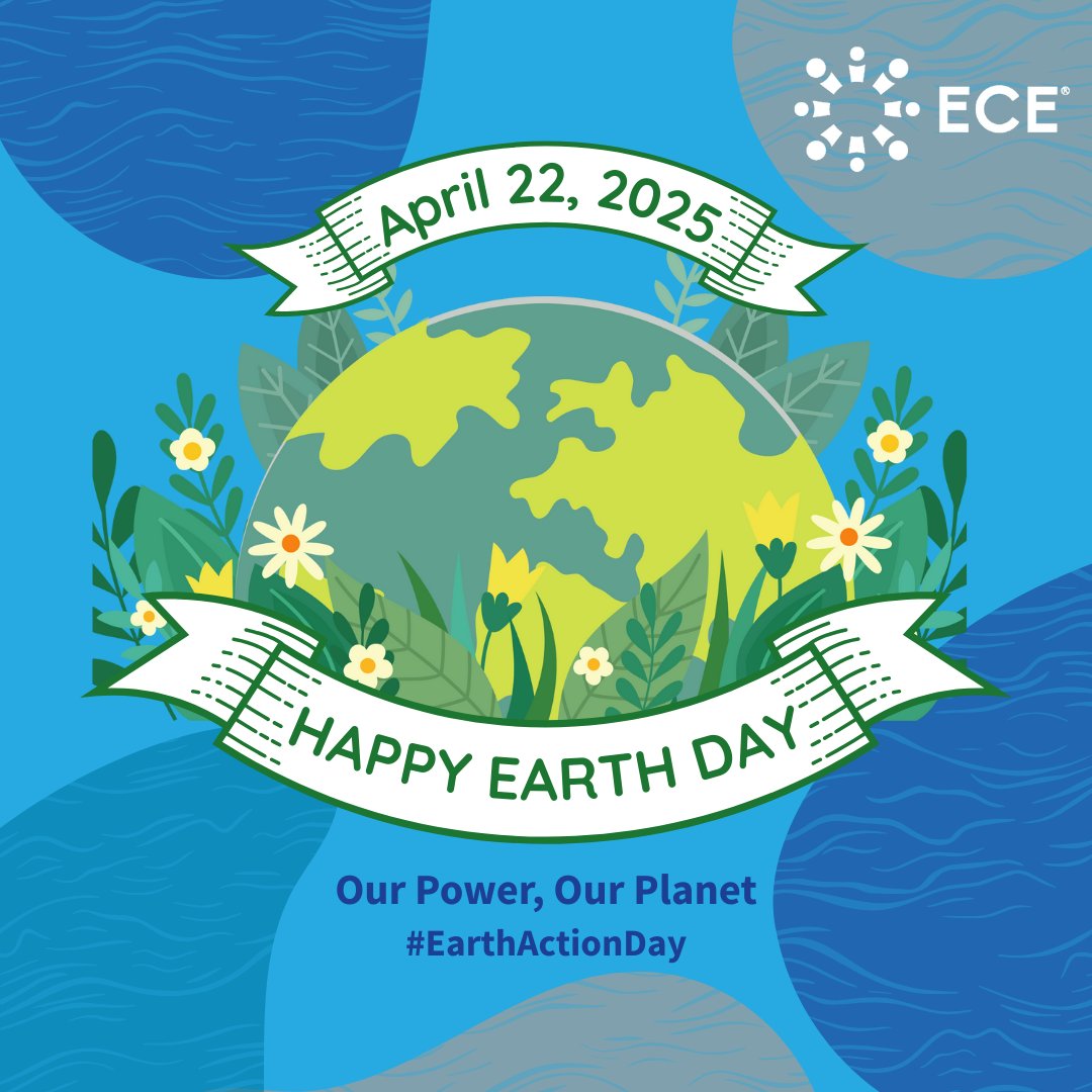 April 22 marks the 55th anniversary of #EarthDay! 192 countries and over 1 billion people around the globe are expected to participate, demonstrating the longstanding power of Earth Day bringing people together to work for a better future! #OurPowerOurPlanet #EarthActionDay #ECE
