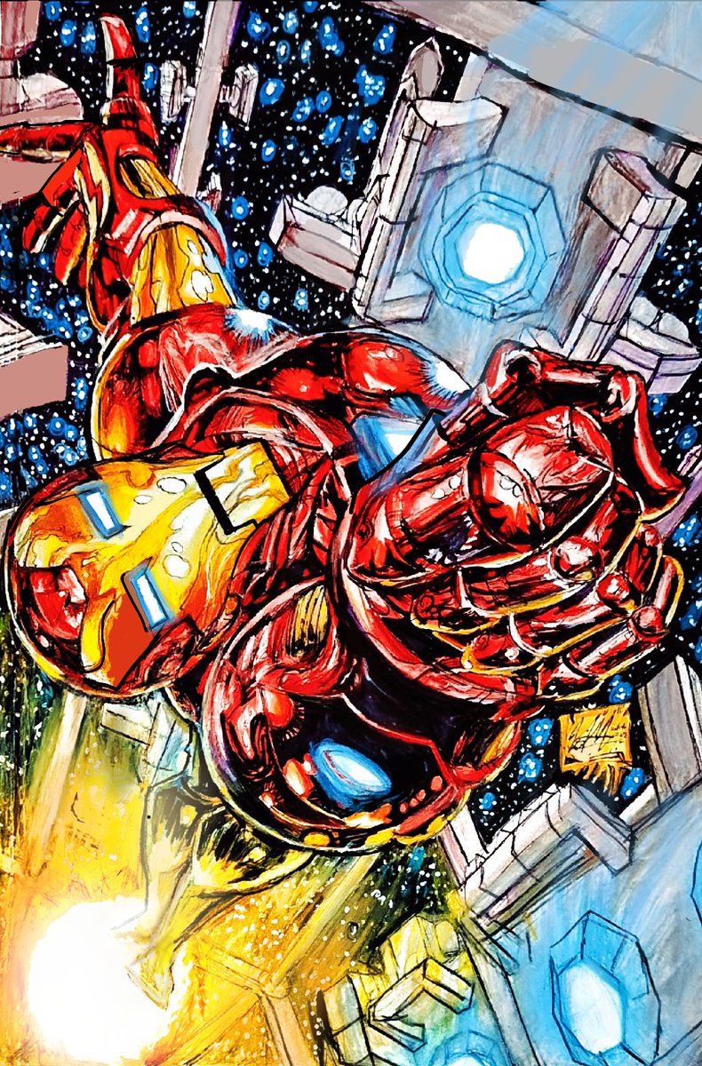 aymengo_2022's tweet photo. J.A.R.V.I.S, Apaga los frijoles de la casa. 

Yo soy el Hombre Hierro 🗣️

#draw #drawing #traditionalart #illustration #marvel #ironman #superheros #dinamicpose #flying #comic #comicart #color #fullbody #marvelcomics #fanart #art #space https://t.co/BLSyucQzuu