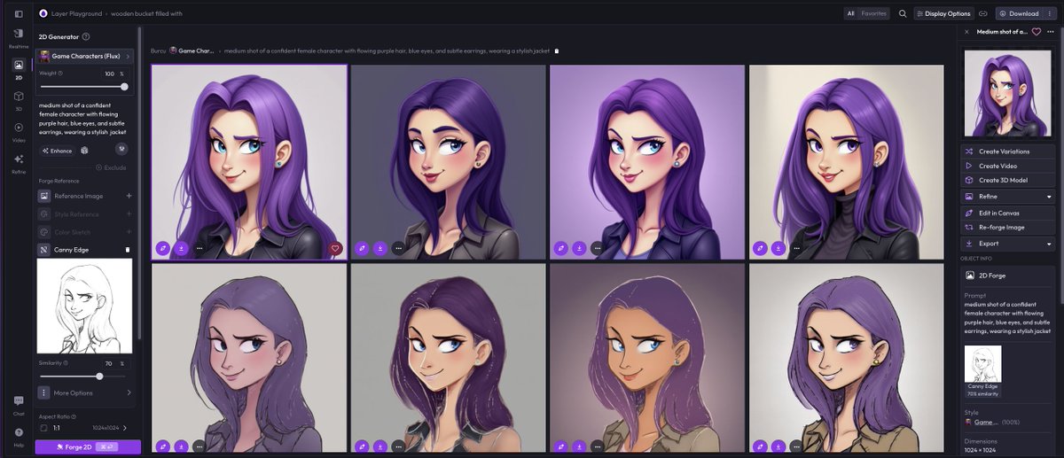 Big upgrade for Layer artists ✨

Our reference types for #Flux custom styles just got a turbo-charged performance boost! 

Experience the difference today: 
➡️ Go to 2D tool on app.layer.ai 
➡️ Select any Flux based Character Style
➡️ Select your reference type: Canny