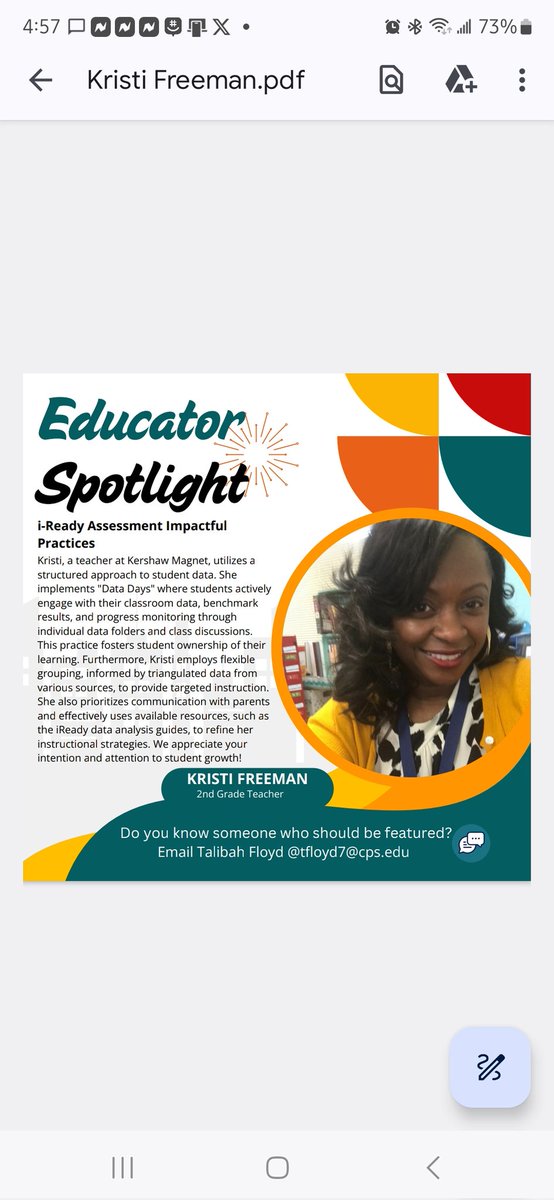 KershawMagnetIB's tweet image. Team Kershaw appreciates our staff for their hard work, commitment to student growth and development! Kudos to Mrs. Freeman for making an impact on our youngest IB Scholars in 2nd grade. #Cougarproud #IBprogram #iready @ChiPubSchools