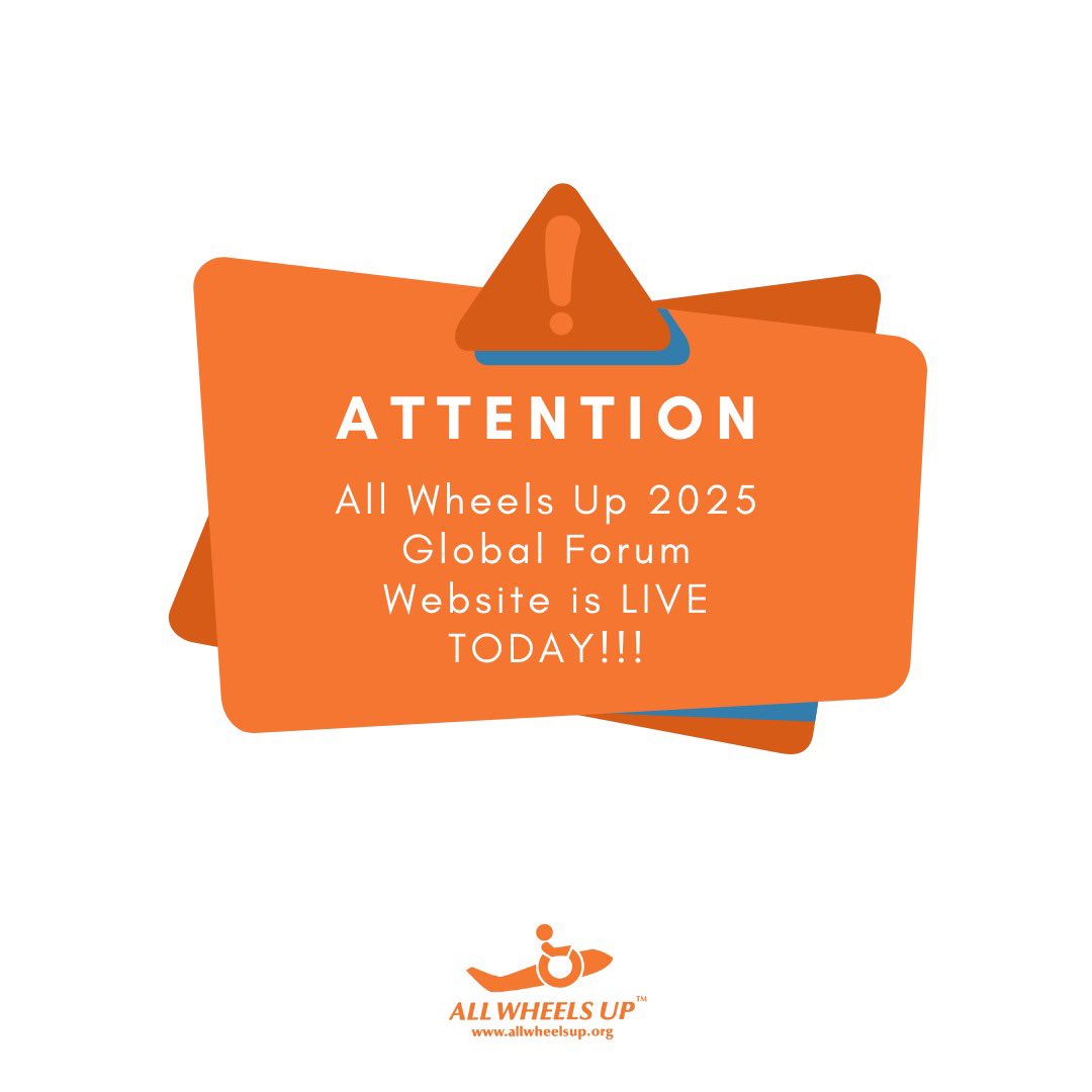 TODAY IS THE DAY! Our website for our 2025 Global Forum event is now LIVE TODAY! Click the link in our bio to learn more and sign up for our event.
 
Note: This is an industry stakeholder event ONLY.
#FlyInclusive #AllWheelsUp #AccessibilityMatters  
#WheelchairSpotsOnAirplanes
