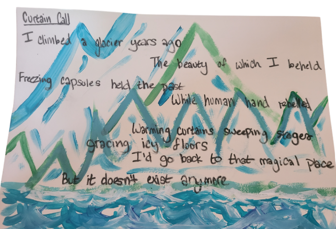 For #nationalchemistryweek in #chematnthc, we created poems for #acs_ncw in <a href="/thehaleyarroyo/">Haley Bilbray</a>'s class, in theme with this year's topic, "Glaciers: Hot Topic, Cool Chemistry". Thank you <a href="/NewTechCoppell/">New Tech High @ Coppell</a> for giving us the learning platform to delve into these topics! #NTHCLegacy