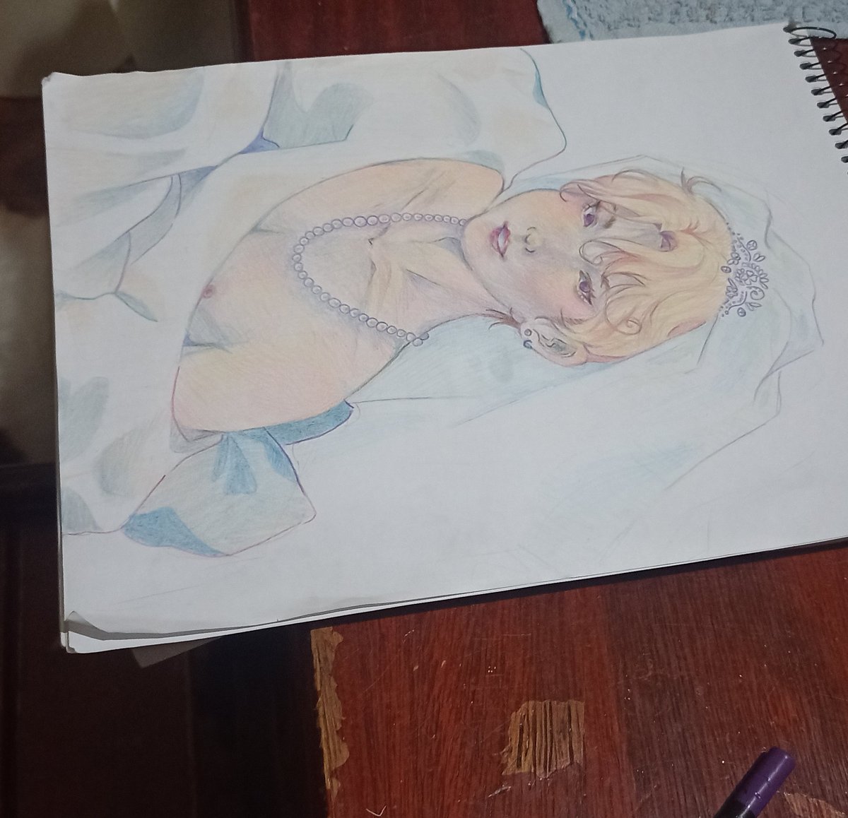 baratOING's tweet photo. when she facecard so hard that even the drawings they make of her are pretty https://t.co/8iDzMz2KUL