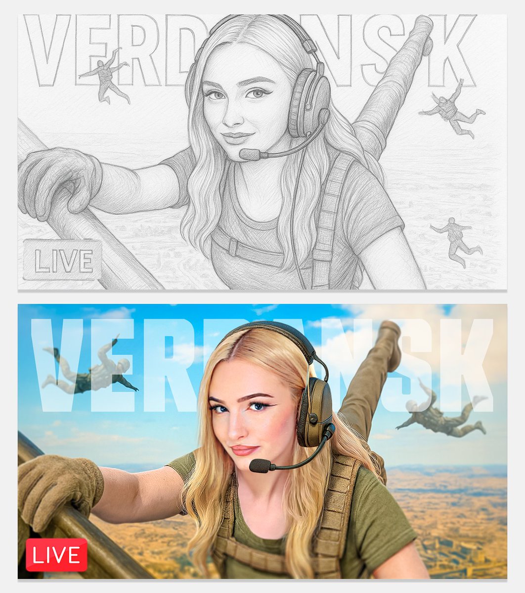 HarryGotTaken's tweet image. thumbnail designers be like

&quot;sketch -&amp;gt; final&quot;