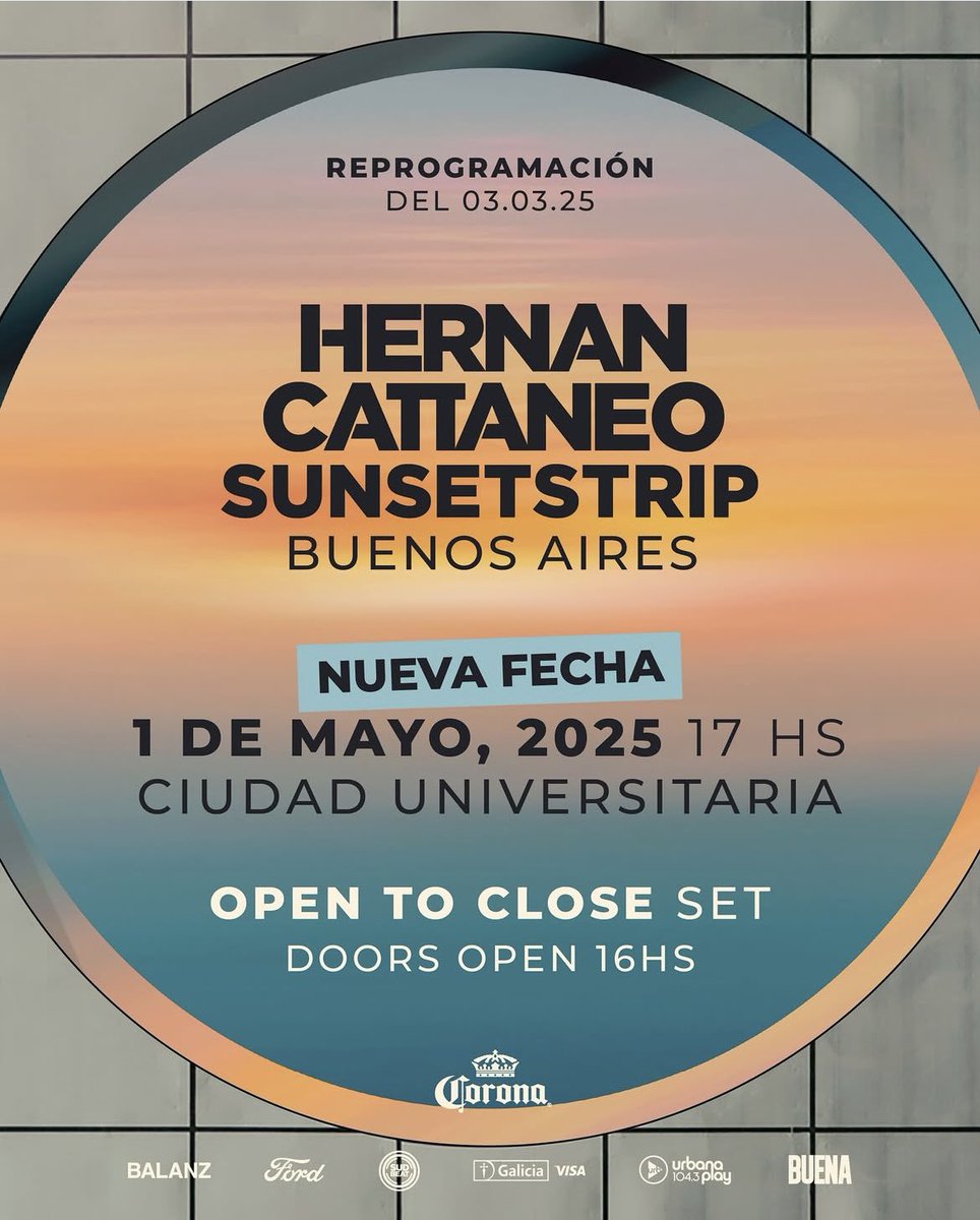 Holis vendo entrada para Cattaneo 1 de mayo ciudad universitaria, la transfiero x quentro