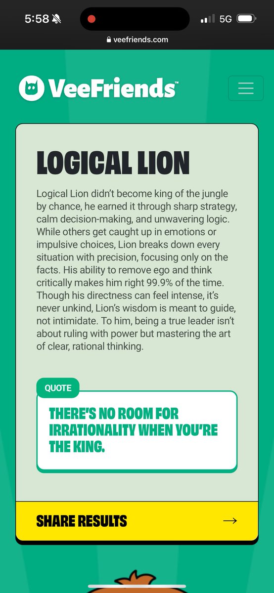 Mr_Everything33's tweet image. @OFFWHITEBARK #ChromeBridge
I like to see how my quiz turns out from time to time! Last time was;

#CompassionateCatfish 💙 , this time it’s 
#LogicalLion 🧡 
 
Love how through a quick quiz we can find out the amazing personality Traits we have!! &amp;amp; now you can connect them to…