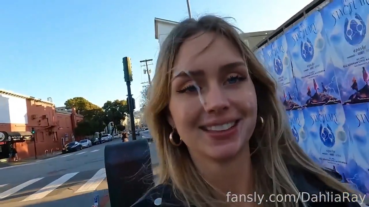 Cumslut walks around in public covered with lots of sperm