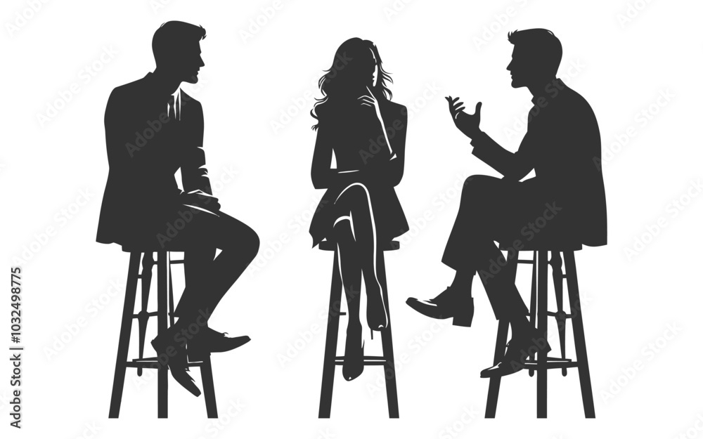 mdabdulhalim48's tweet photo. Silhouettes of three men and woman sitting on stools engaged in conversation against vector image >>https://t.co/NMI9I1TVfC
#VectorArt #Silhouettes #ArtisticConversation #CreativeDesign #StoolTalk #GraphicDesign #ModernArt #VisualArt #ConversationPiece #Illustration https://t.co/OgCfrbiKgO