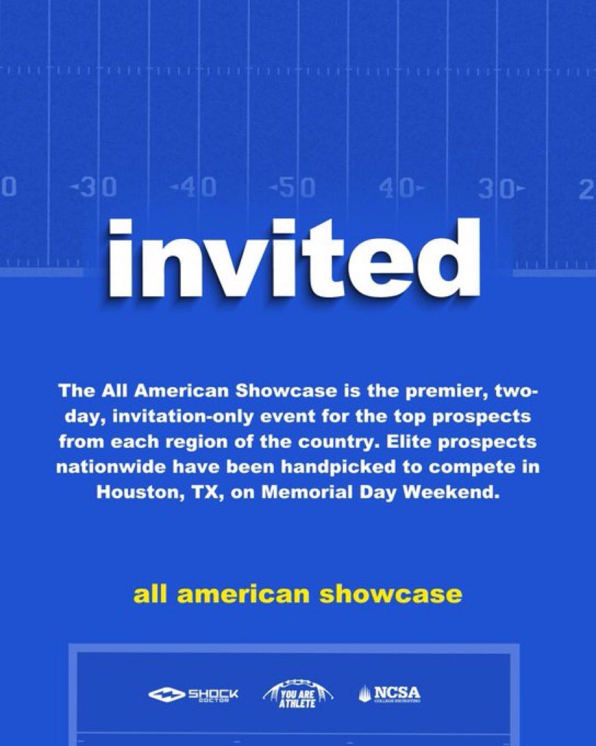 Chanzeharris__'s tweet photo. Thank u for the invite I’ll be there @youareathlete @ShockDoctor https://t.co/dvj7EG21kY