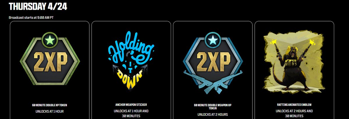 CamoFlaugeAk47's tweet image. New #CallofDuty x #CODLeague Rewards!

4/24 - 4/27 9am PT (1:30pm ET) 

youtube.com/@CODLeague