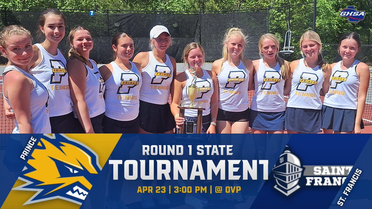 PACStennis's tweet photo. Girls play Round 1 Wednesday against St. Francis! #GoPrince! https://t.co/fQ70aNdTJl