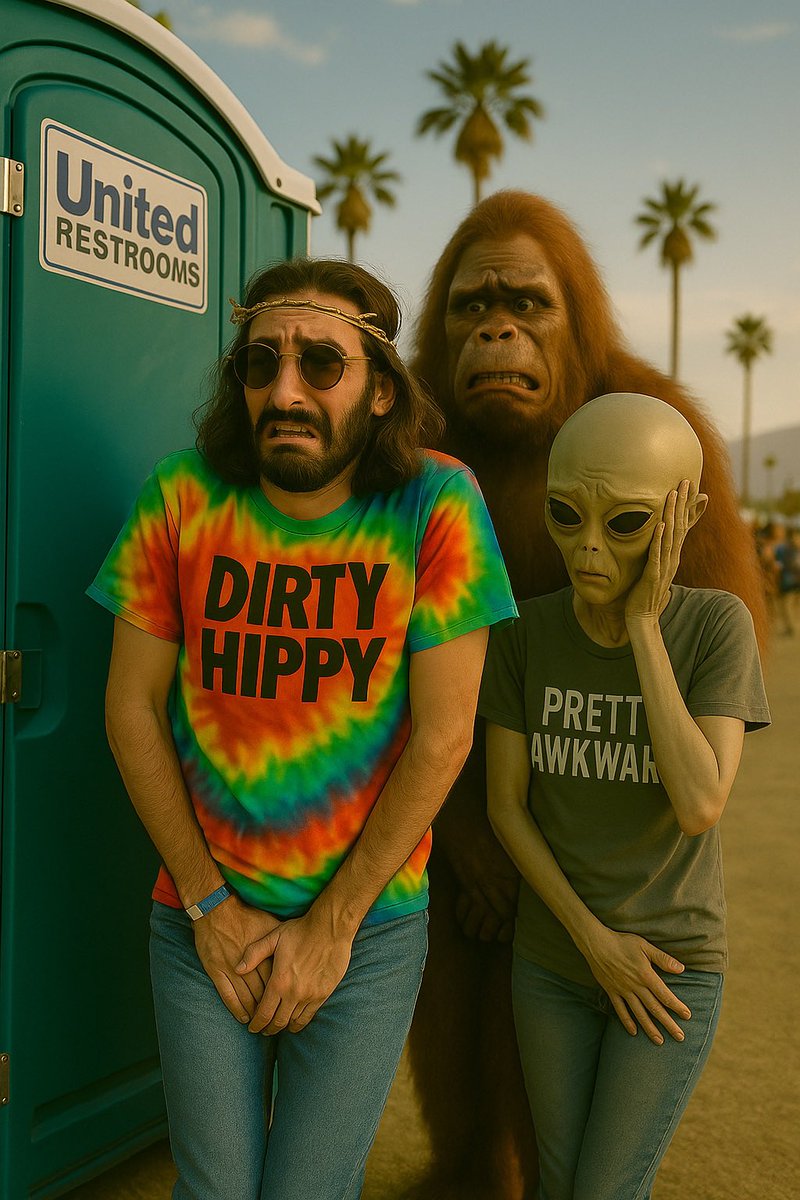 When the weed hits… and the line’s too long. 

Jesus underestimated the edibles.
Bigfoot refused to use public bathrooms.
The Alien regrets that gas station burrito. 
💨🌯🫠⏳😵👽🦍

DIRTY HIPPY - OUT NOW available on all streaming platforms!!