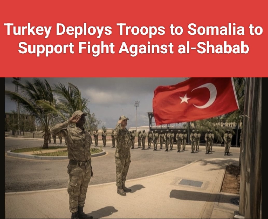 hornafrica12475's tweet photo. Two Turkish #militaryplanes carrying around 500 troops landed at #Mogadishu's #AdenAdde International #Airport this week, marking the first wave of a larger deployment aimed at supporting #Somalia's fight against the #al_Shabab extremist group.
#Turkey https://t.co/P61DzsnjX4