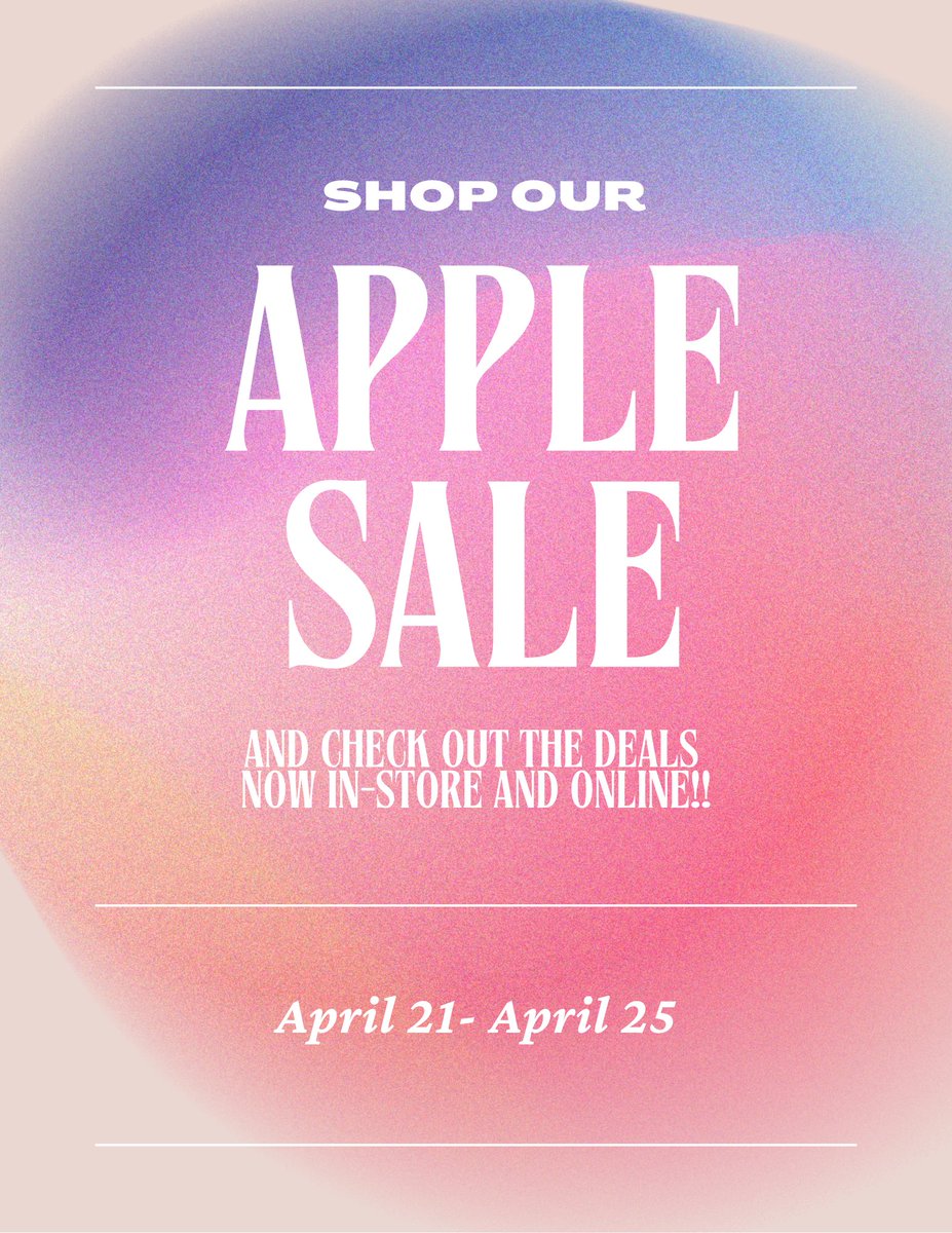 🚨This is a sale you definitely don’t want to miss!!!🚨 
#applesale #comeshopnow