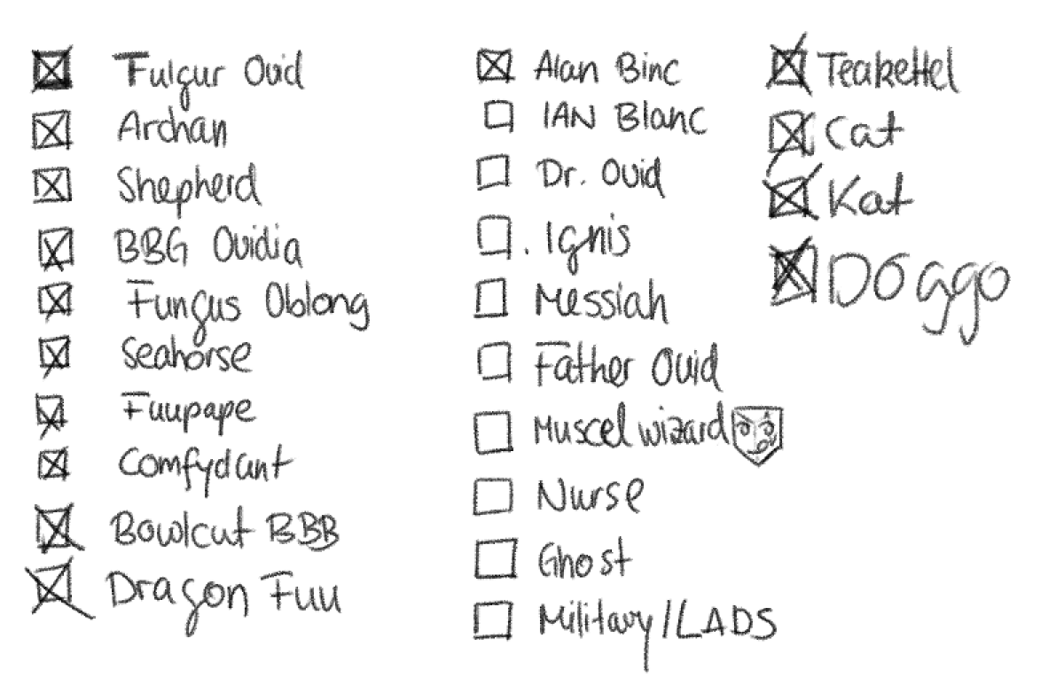 Why does he has so many alt? Oh well 9 to go!