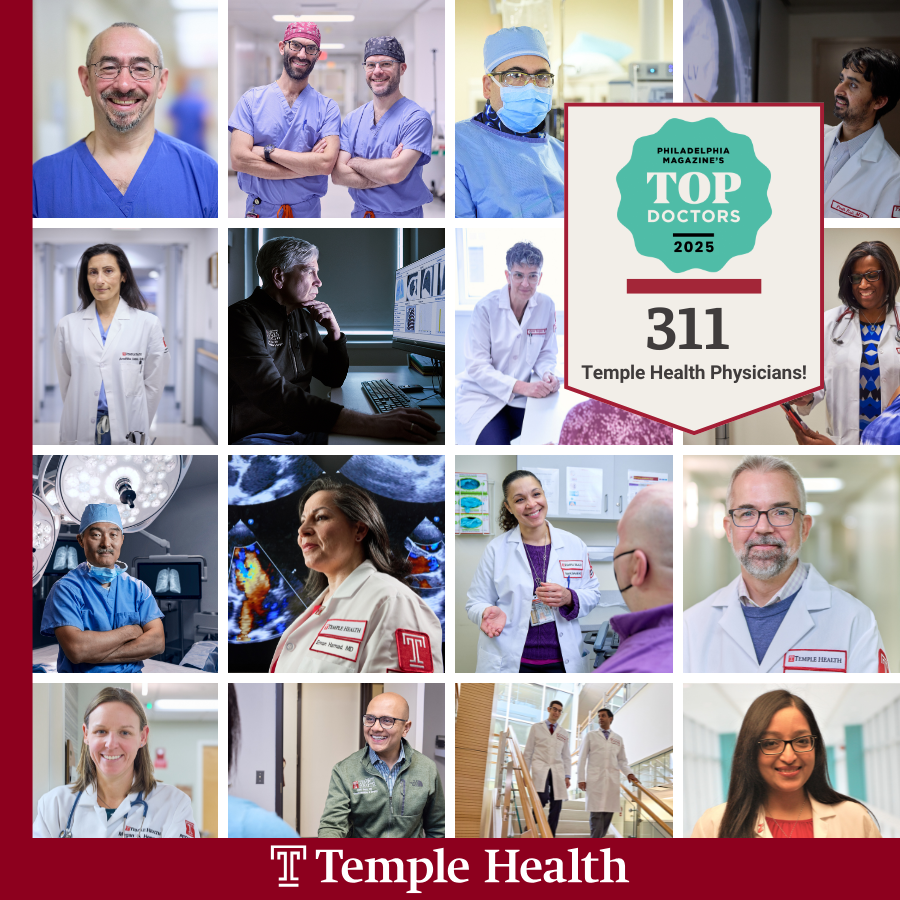 Temple Health (@templehealth) on Twitter photo 311 #TempleHealth physicians have been named to <a href="/phillymag/">Philly Mag</a> āTop Doctorsā list for 2025 - a remarkable recognition of clinical excellence. Weāre proud to have some of the regionās best and brightest shaping the future of medicineāright here at Temple: bit.ly/4cIQaN4 311 #TempleHealth physicians have been named to <a href="/phillymag/">Philly Mag</a> āTop Doctorsā list for 2025 - a remarkable recognition of clinical excellence. Weāre proud to have some of the regionās best and brightest shaping the future of medicineāright here at Temple: bit.ly/4cIQaN4