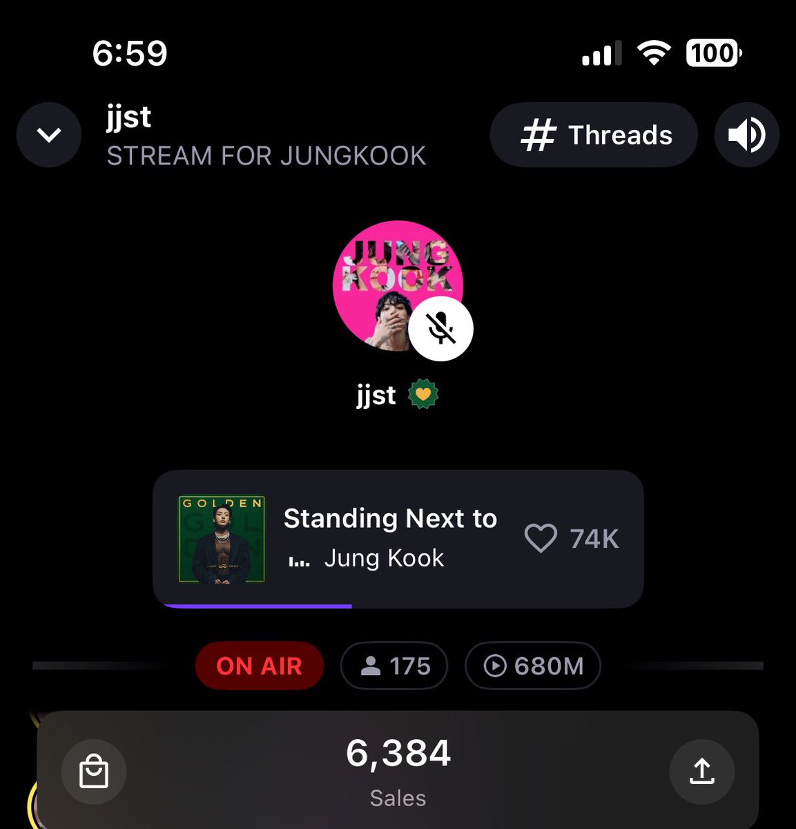 bl8hm's tweet photo. @JKJP_STREAM_ おはようございます😊
いつもありがとうございます💜

今日も皆様と一緒にStreaming とShazam でJUNGKOOK の応援🎶

STREAM FOR JUNGKOOK 
#JungKook_GOLDEN https://t.co/1NSiz4RggY
