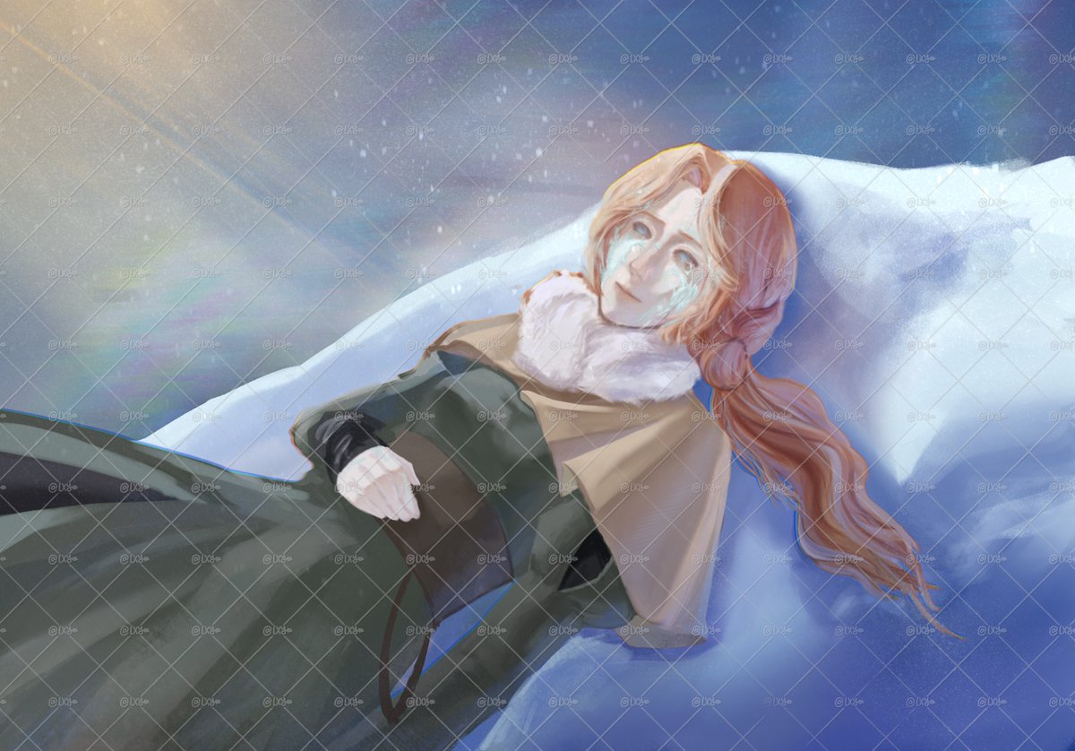 Eva's last snow--
an illustration of my OC
#illustration #artwork #oc #originalcharacter #commissionopen #Snow