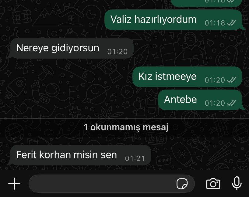 şaka yapalım dddik aldığımız cevaba bak hahshdh