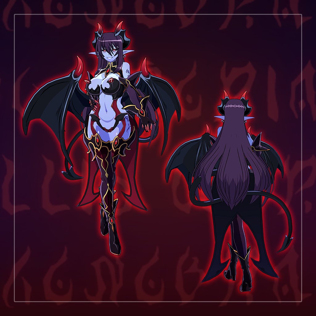 guminit's tweet photo. 【新作アバター発売！】
「魔物娘図鑑　デーモン」販売開始しました！

エロかっこいい青肌の悪魔お姉さんアバターです！
発売記念セール(~5月6日)￥6500→￥5500
#booth_pm #VRChat #魔物娘図鑑二次 https://t.co/kwsdzxCFHE