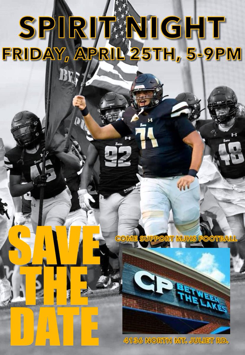 This is an easy move. Thank you so much to CP Between the Lakes for sponsoring this! We need a big turn-out. Requirements: 1)show up, 2)EAT! Spread the word! DRIVE two-five