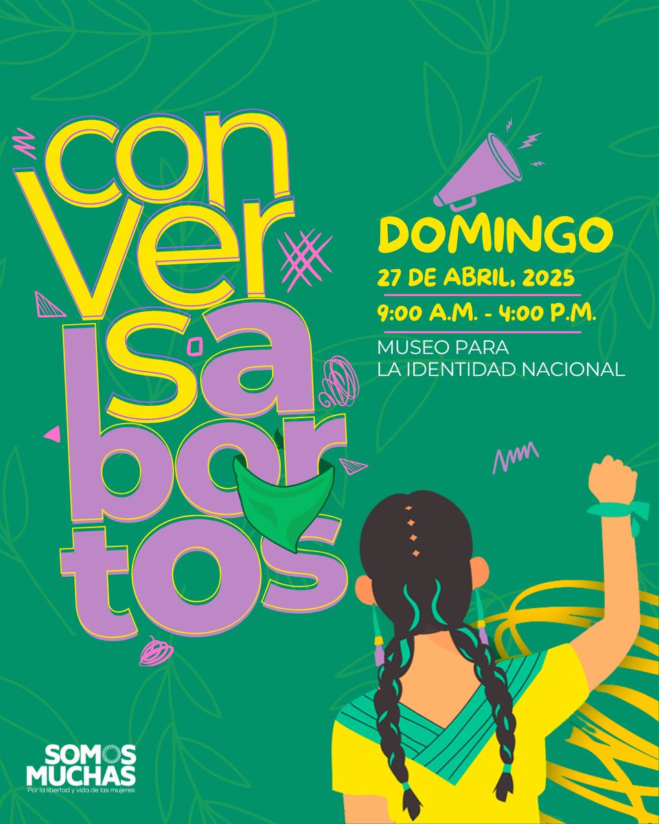 ¡Sumate al Conversaborto! Este 27 de abril nos juntamos para hablar sobre #aborto, sobre la historia de Fausia. 

📍 Museo para la Identidad Nacional, TGU
🕘 9:00 a.m. - 4:00 p.m.
📝 Inscripciones → forms.gle/pWfAwbobfMe5jT…

🌿 #FausiaXLaSaludDeTodas