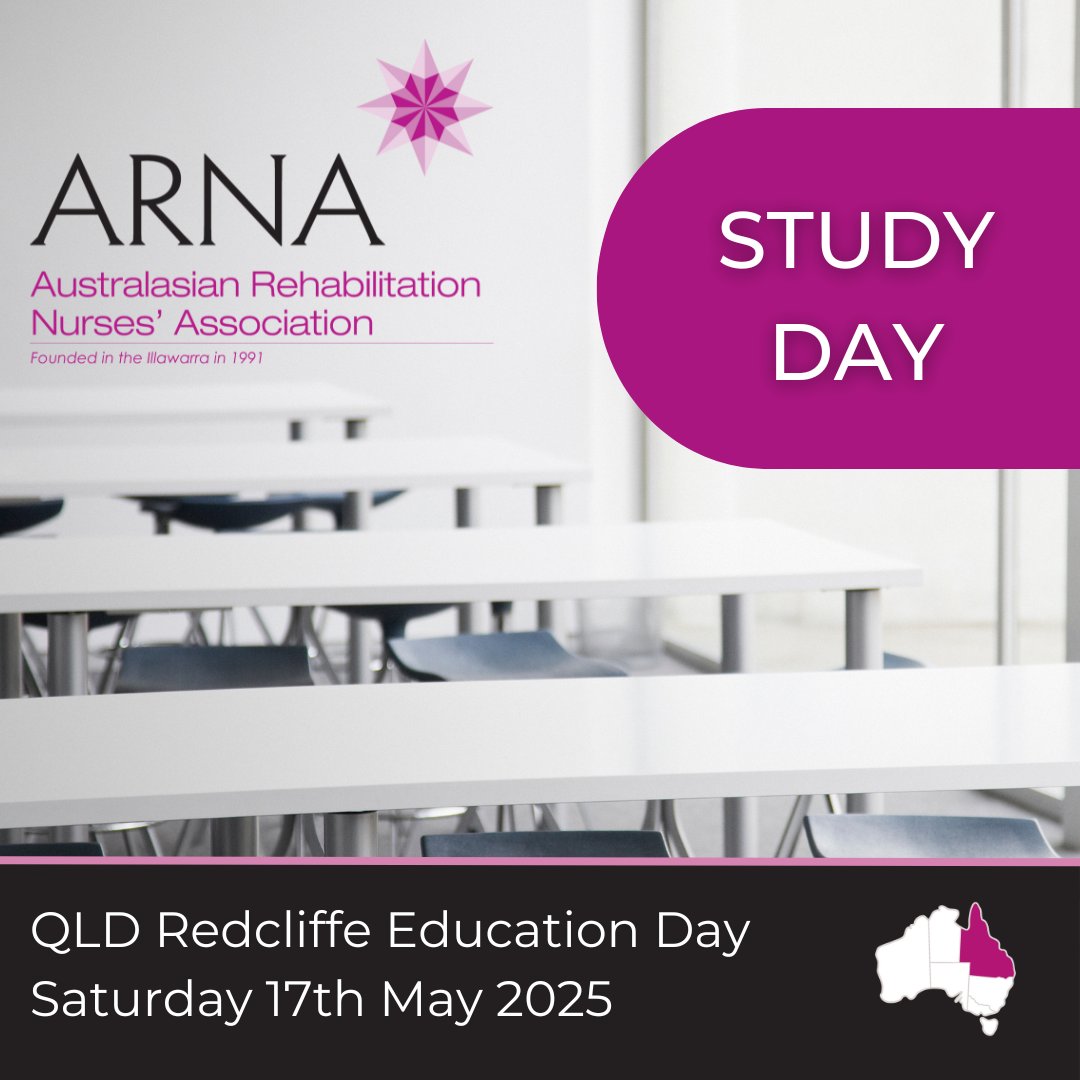 Registrations are now open for the ARNA QLD Rehabilitation Nurse Education Day!

Saturday 17th May 2025

arna.com.au/Shared_Content…

#ARNA #rehabnurses #rehabnursing