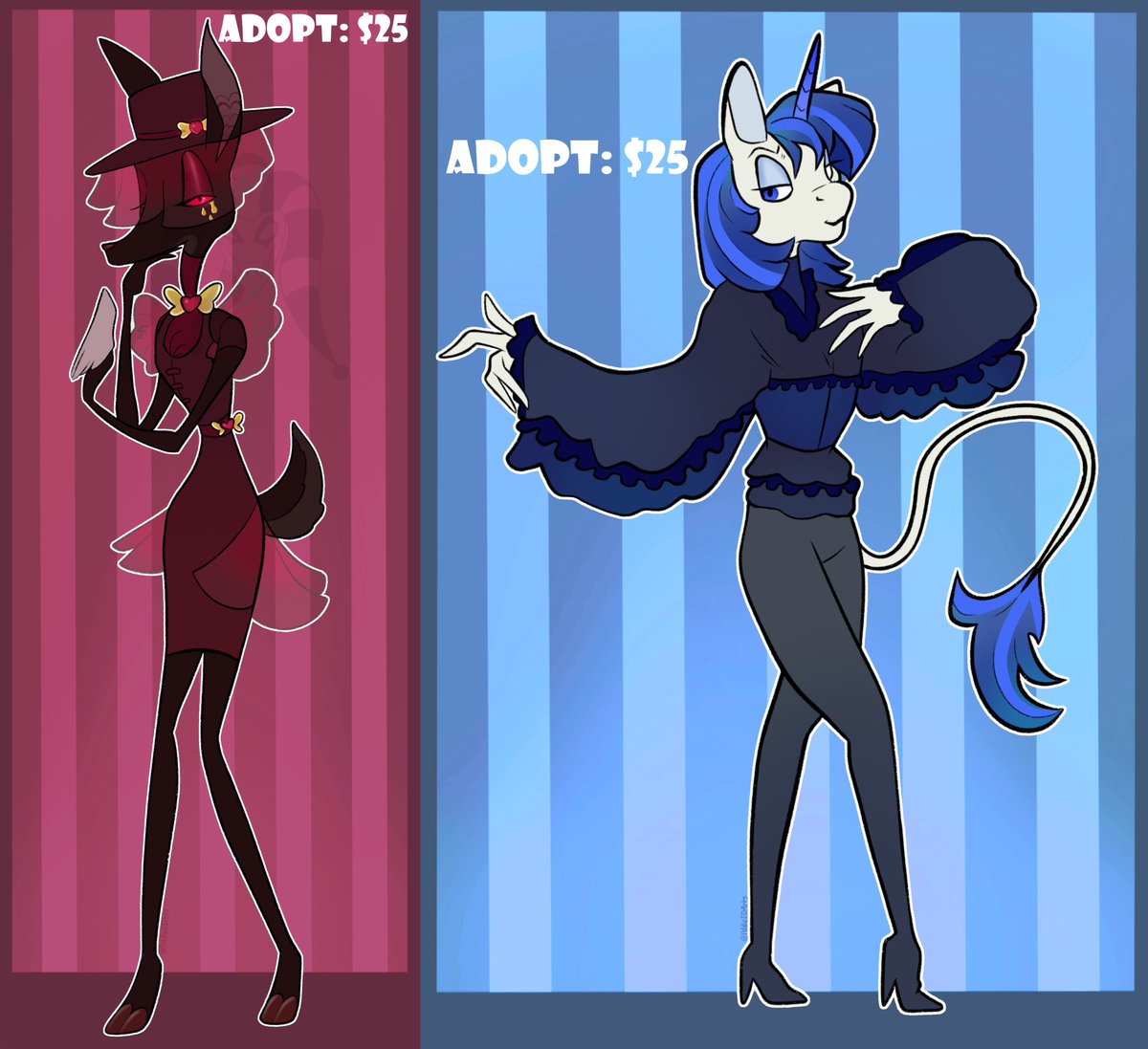 FiddleDDArts's tweet photo. Doe Widow &amp; Unicorn Adopt (Hazbin/Helluva)    

#HelluvaBoss #HelluvaBossFanart #HelluvaBossOC #HazbinHotel #HazbinHotelFanart #HazbinHotelFanart #HelluvaBossAdopt #HazbinHotelAdopt #adoptable #adopts #Adopt https://t.co/iv7odD4cu9