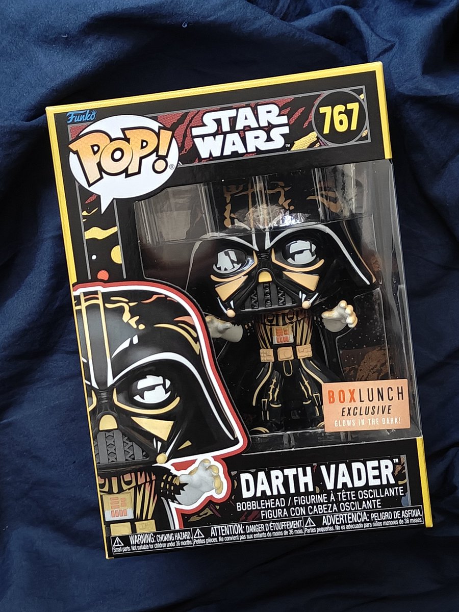 tripl3_gambit's tweet photo. New Star Wars Darth Vader Funko Pop pick up from today's trip to BoxLunch #darthvader #starwars #funkopop #funko #boxlunch #hottopic #statue #art https://t.co/xSrGMObl3K