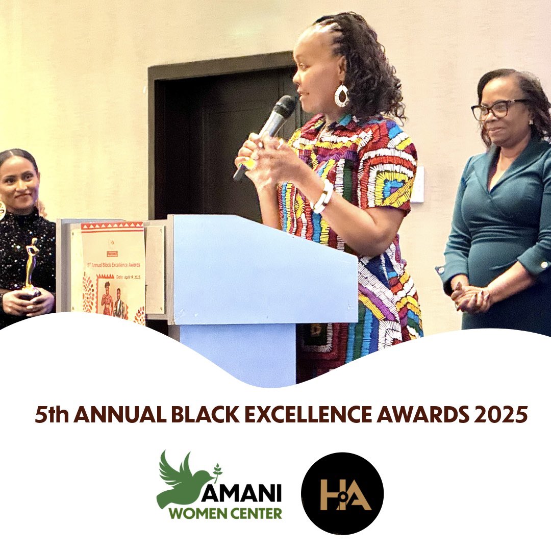 *Doris Mukangu was honored with the “Outstanding Community Leader Award” at the 5th Annual Black Excellence Awards, hosted by African Awards USA on Saturday, April 19, 2025.