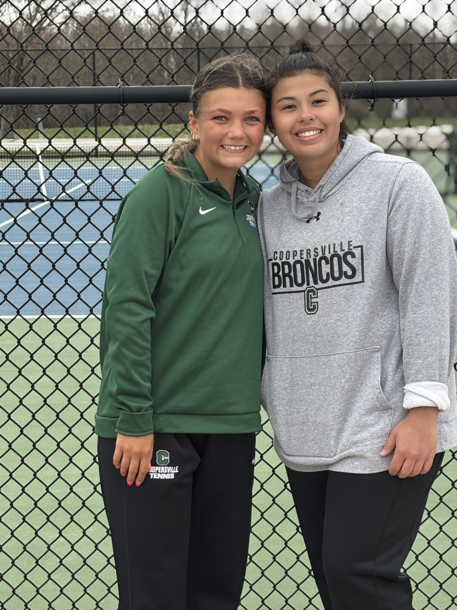 🎾Varsity tennis moves to 3-0 in the Conference with a 6-2 win over Greenville. Singles winners were Charlotte Kunnen, Sadie Kelly (3 sets), &amp; Addison Banka. Doubles winners were Hannah Andersen/Ava Thomas (3 sets), Francesca Di Febo/Anya Dyk, and Grace Thomas/Morgan Ferwerda.