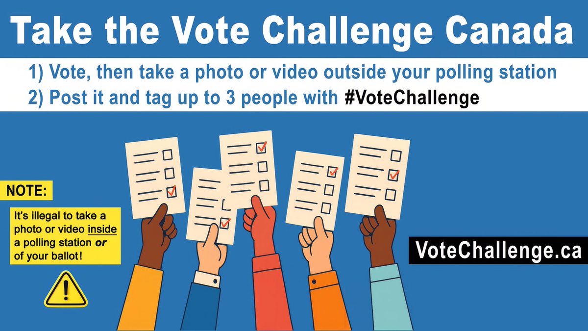 DemocracyEdCan's tweet photo. Take the Vote Challenge Canada! #cdnpoli #bcpoli #VoteChallenge https://t.co/WqLVVVOe3J