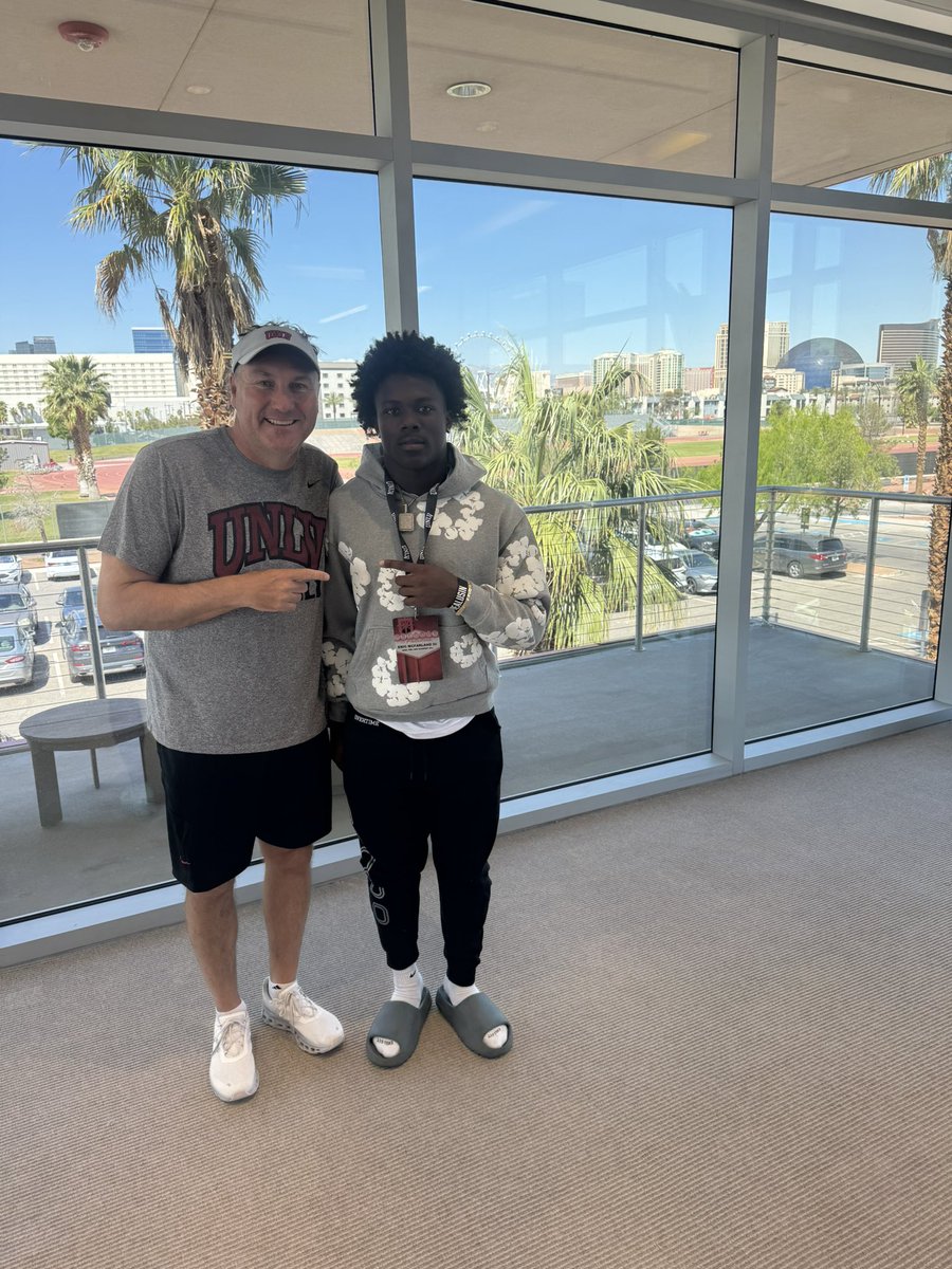 eric mcfarland lll™️ (@cantguarderic) on Twitter photo I Had A Great time at UNLV Thank you Coach Mullen For having me and thank you To all the staff I had a Great time!!#hometown #LV
<a href="/CoachDanMullen/">Dan Mullen</a> <a href="/dalex3333/">Del Alexander</a> <a href="/Qoach_Deuce/">Denzel Nickerson</a> <a href="/unlvfootball/">UNLV Football</a> <a href="/jaxonboesen/">Coach Boesen</a> I Had A Great time at UNLV Thank you Coach Mullen For having me and thank you To all the staff I had a Great time!!#hometown #LV
<a href="/CoachDanMullen/">Dan Mullen</a> <a href="/dalex3333/">Del Alexander</a> <a href="/Qoach_Deuce/">Denzel Nickerson</a> <a href="/unlvfootball/">UNLV Football</a> <a href="/jaxonboesen/">Coach Boesen</a>