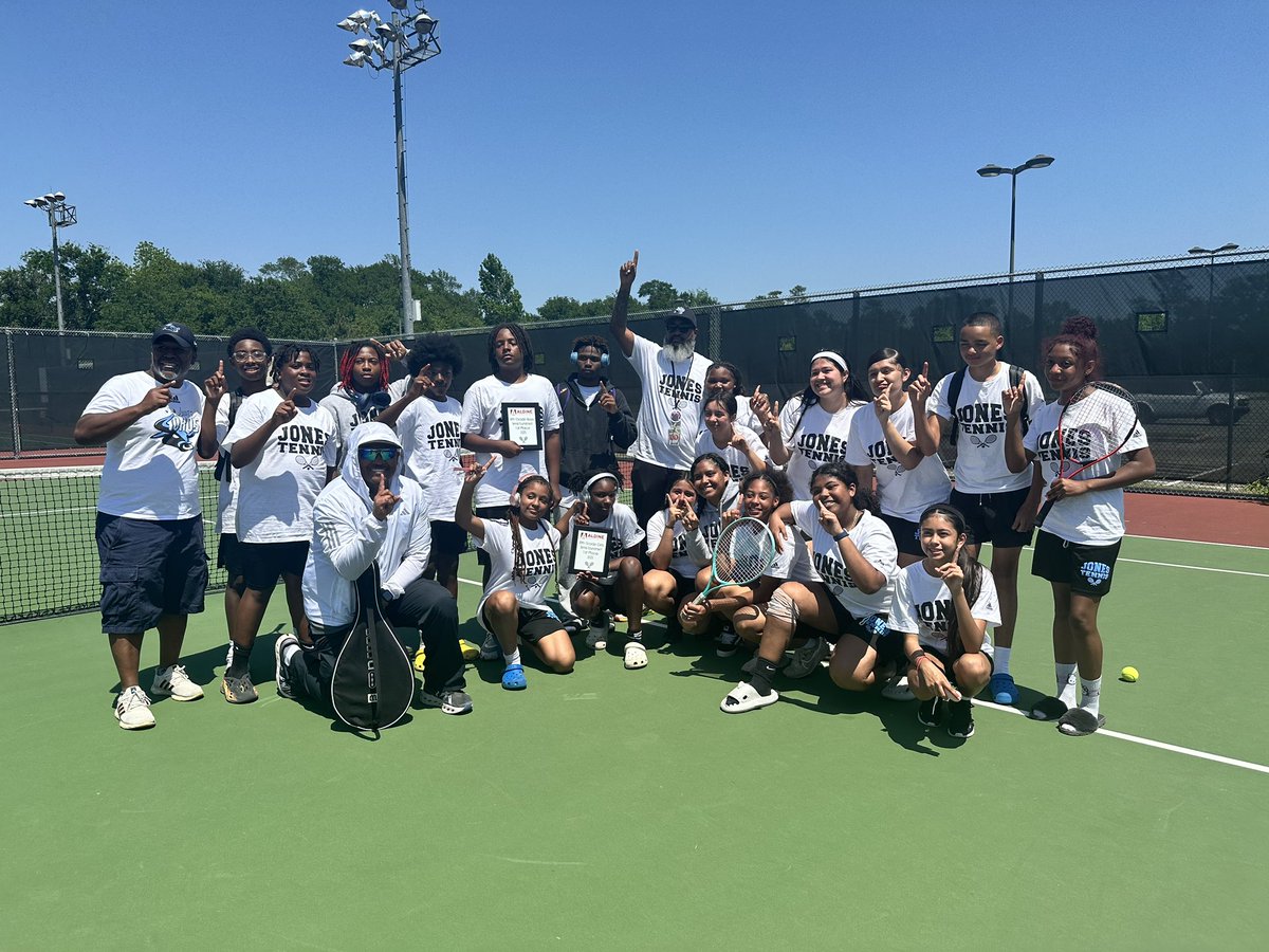 WeAreJones's tweet image. Congratulations to our Jones MS Girls, & Boys for winning 🥇in the Aldine ISD East Division 🎾🏓 Tennis Tournament! 🏆🏆