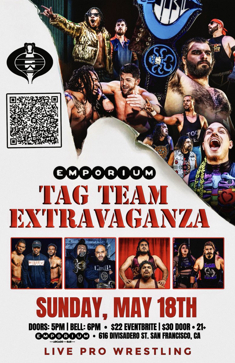 officialUGWA's tweet image. 5/18 @emporiumsfbay 
@JuicyFinau @fatu_journey @JordanCruzPro @DaveDutra @bretthethreat10 @niczanderyb @GinSevani @chrisnastyy_ @KoTalphazo @CousinJose99 @MariachiRo_ @Cultureiinc @ReyKaijuJG @jaguarftf @thekenny_k  @MidasAllhail #DDreFresh + More!
Tickets
eventbrite.com/e/125866503399…