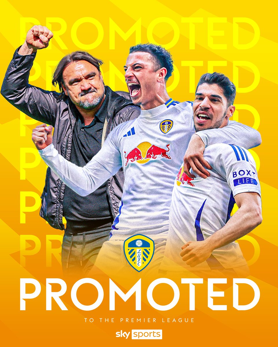 BREAKING: Leeds United have been promoted to the Premier League ⬆️⚪️
