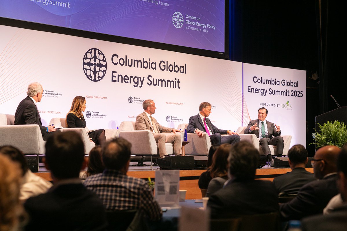 JoeMcMonigle's tweet photo. Congratulations to @ColumbiaUEnergy for a successful Energy Summit 2025.  I enjoyed participating in this great panel on the importance of critical minerals and mining to energy security and transitions. (Photo by Timothy Lee Photography.) https://t.co/z3K2qmVqMH