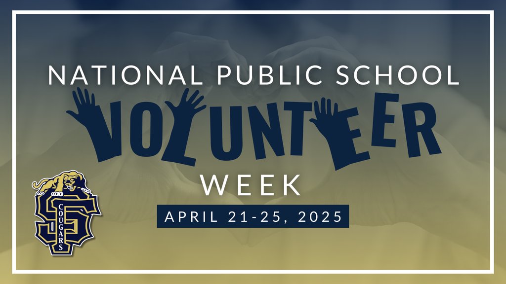 Volunteers are an essential part of the school experience. They assist during field trips,, serve on committees, worth with athletes,  &amp; much more!  

During National Public School Volunteer Week, we’re proud to celebrate the meaningful impact they make every day. Thank you! 🙌