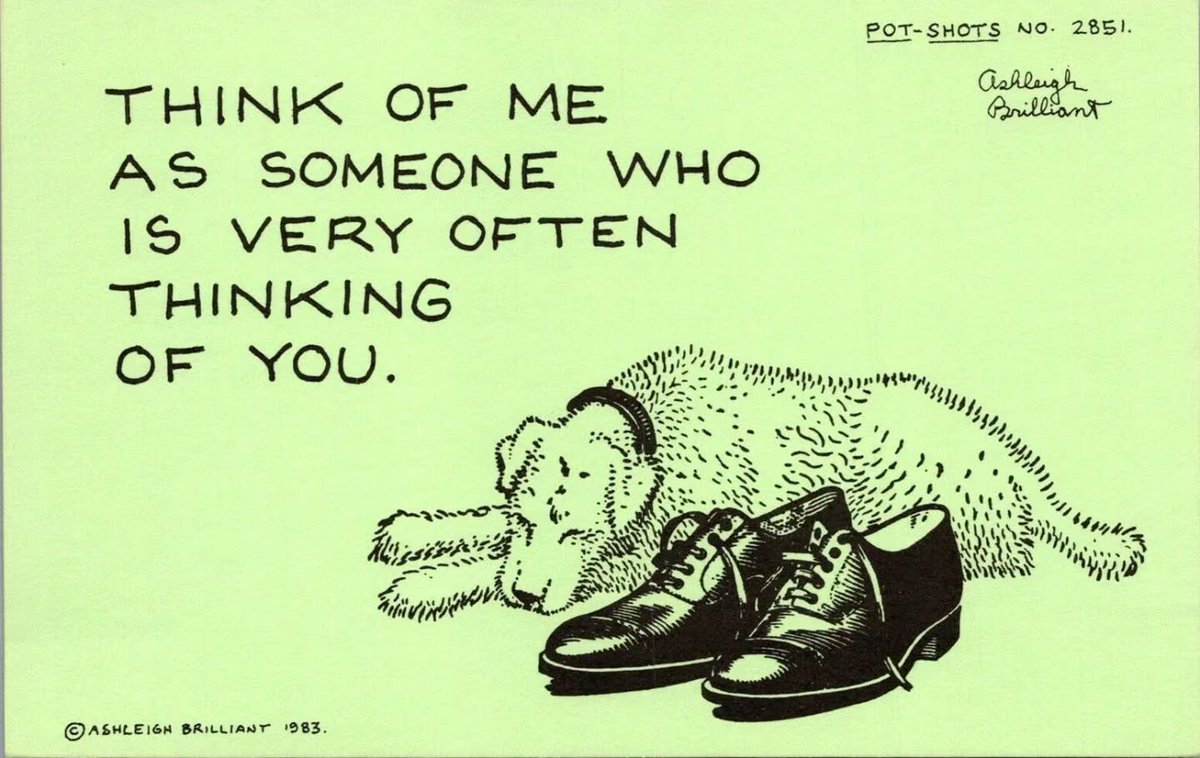 Ashleigh Brilliant, 1983.