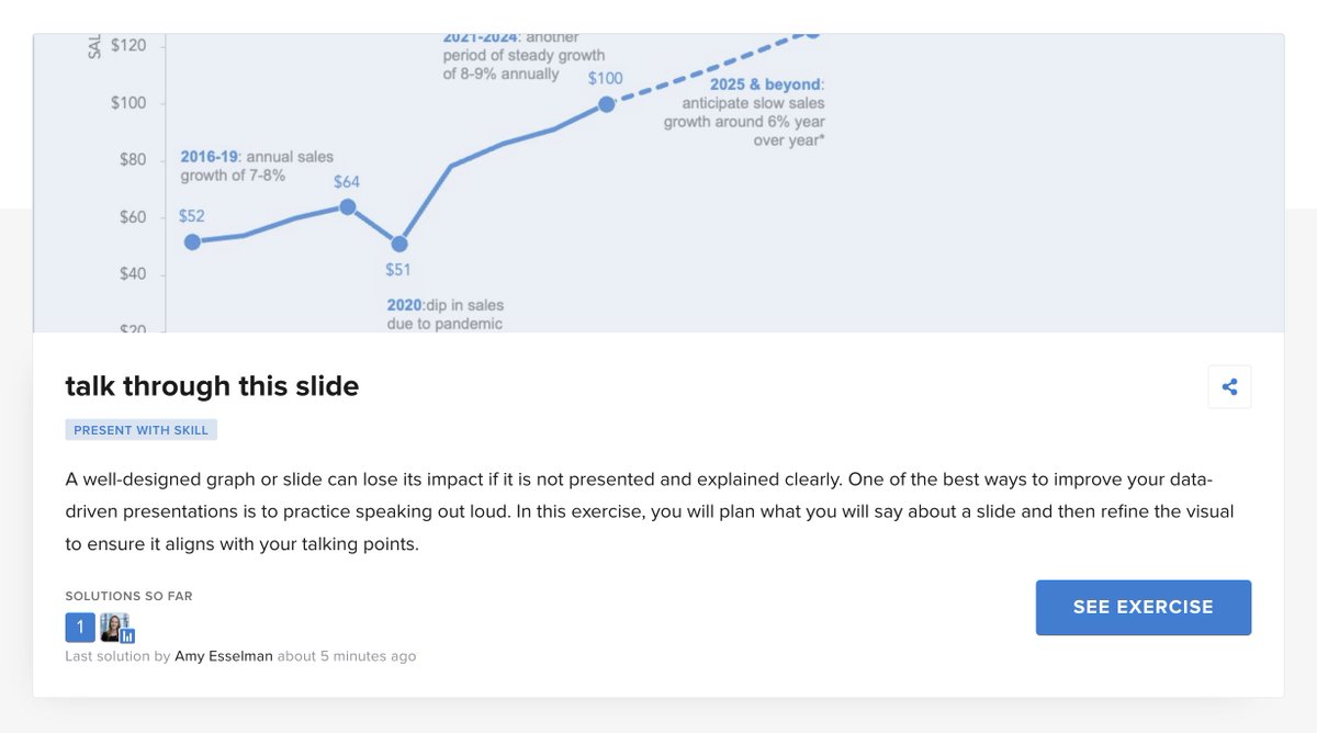 storywithdata's tweet photo. Planning how you will talk through a #dataviz both strengthens delivery & helps you refine your message so that your chart supports & aligns with the point you want to make. Practice in our latest #SWDcommunity exercise: https://t.co/9dH8RUwb1b https://t.co/OJrpYiLYIc